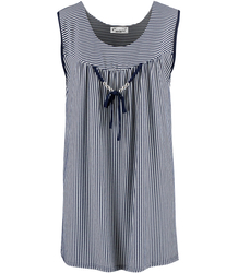 SAMANTHA mini dress with nautical stripes and decorative beads