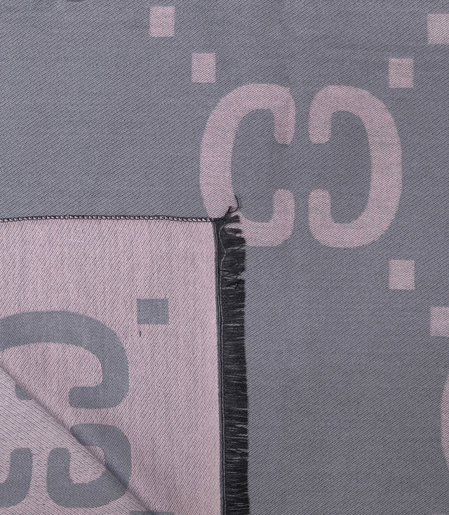 Szal szalik tkana chusta wzór CC dwustronny