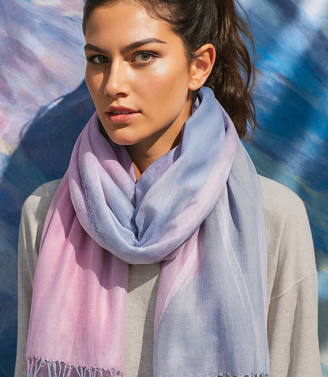 Women's scarf with stylish design 180x70