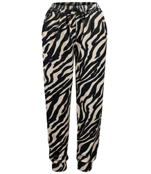 Women's velour pants animal print panther spots HELENA