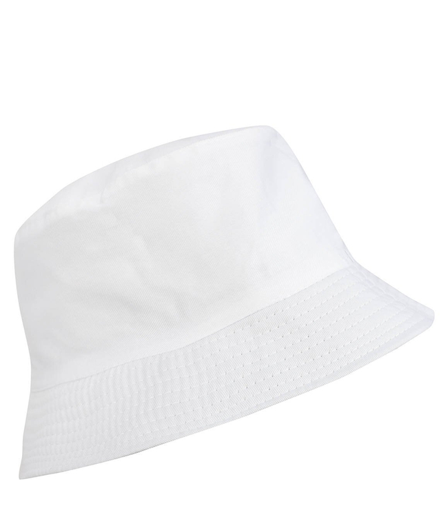 Reversible BUCKET HAT with leaves print