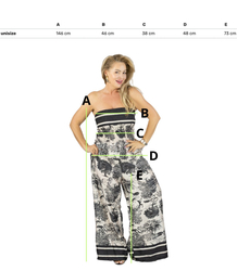 Elegancki kombinezon wieczorowy szerokie nogawki