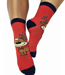 Christmas women's socks 4-pack MIKOLAJ PRESENT