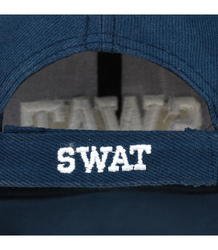 Men's adjustable cotton baseball cap with SWAT embroidery