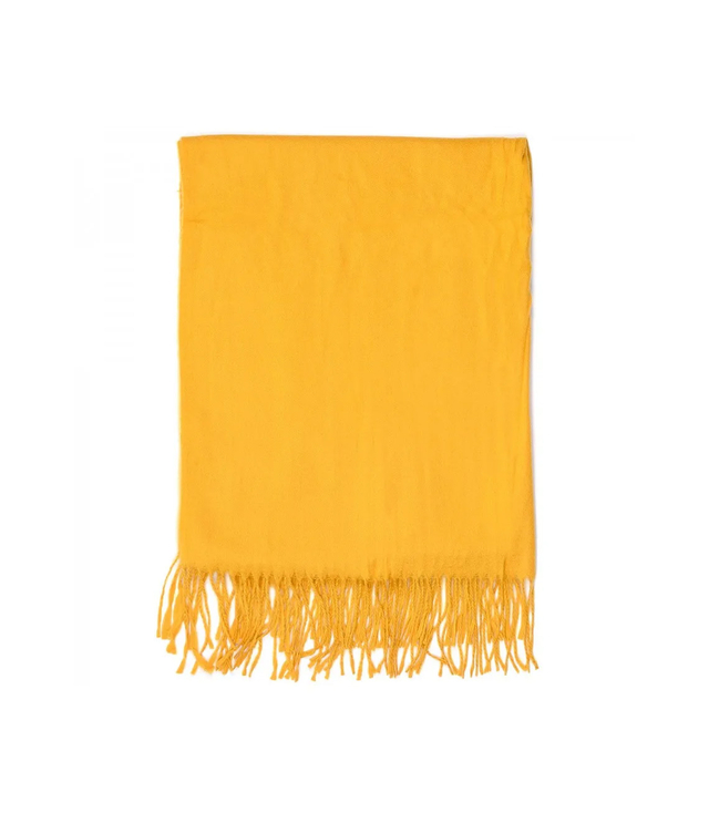 Soft large shawl with tassels uniform classic