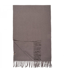 Elegant scarf with tassels in one color