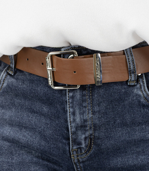 Spodnie jeansowe damskie Jeansy Mom Fit z paskiem IRMA