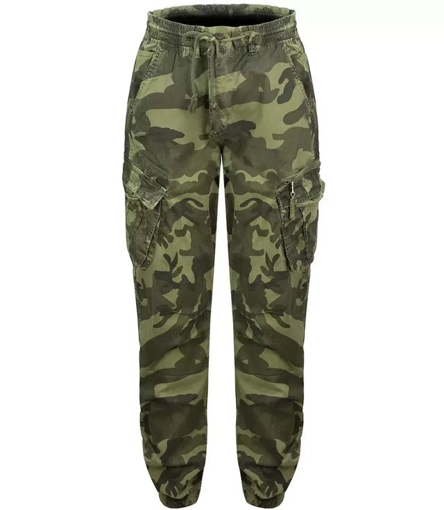 Men's denim cargo pants CAMO joggers