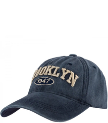 Cotton vintage destroyed adjustable unisex embroidered baseball cap BROOKLYN