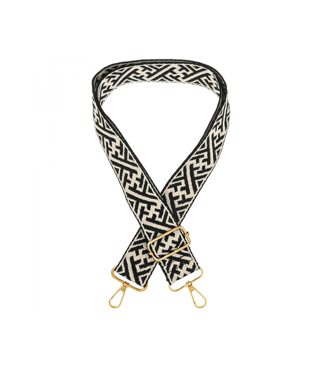 Fashionable braided wide purse strap adjustable