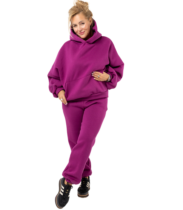 Warm thick tracksuit set sweatshirt + pants STELLA