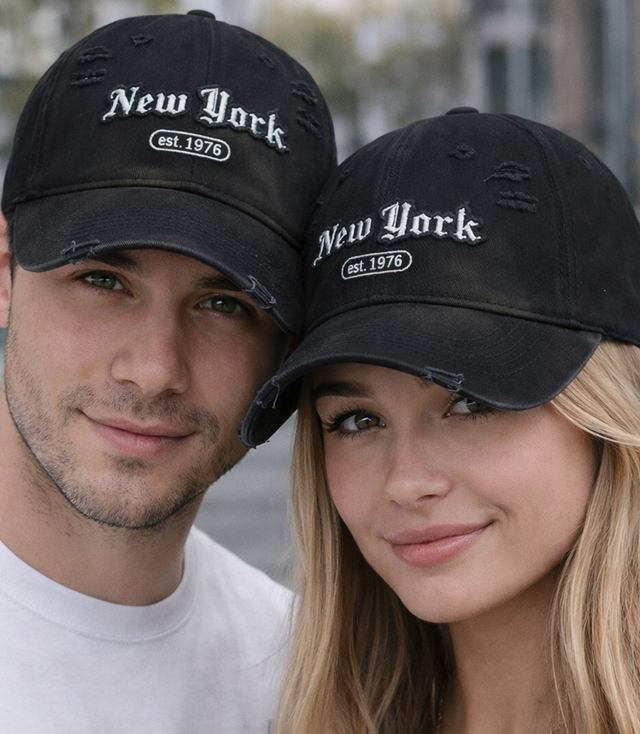 NEW YORK UNISEX baseball cap with decorative patch