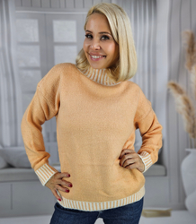 Warm and cozy women's striped sweater autumn winter KEIRA