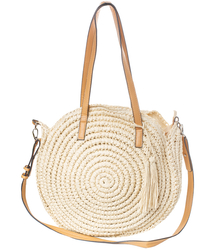 Round etnia bag shoulder shopper bag with strap