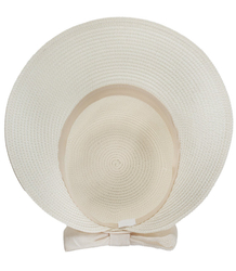 Elegant straw hat with a stylish bow