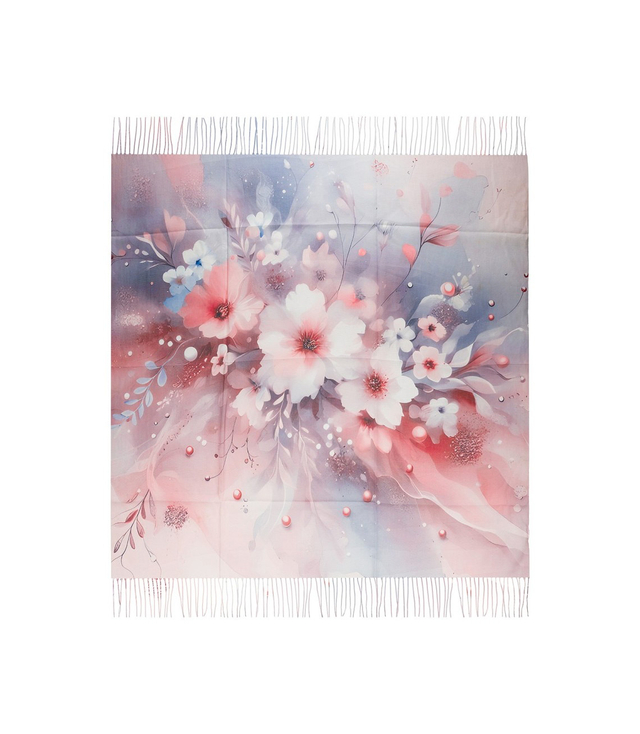 Women's floral pattern scarf 180x70