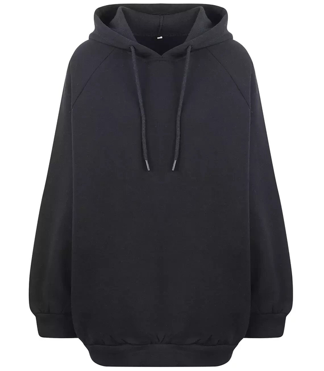 Ciepła bluza unisex bawełna gładka Bawełniana z kapturem BASIC