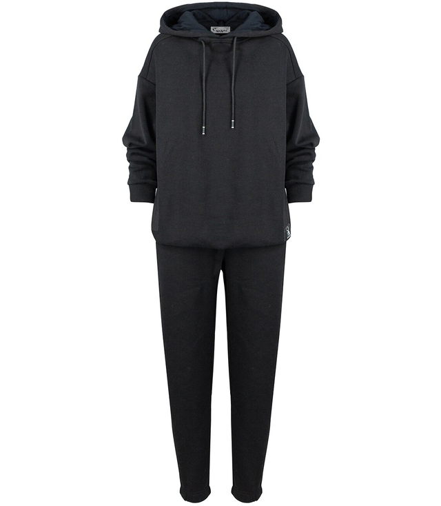 Oversize smooth cotton sports tracksuit MARGARET