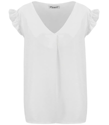 Blouse T-shirt V neckline short sleeve