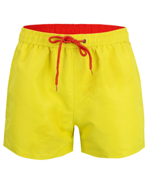 One-color swim shorts with contrasting string