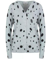 Short polka dot and zircon sweater LIZA