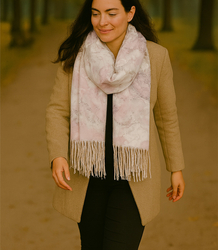 Women's scarf fashionable pattern with tassels