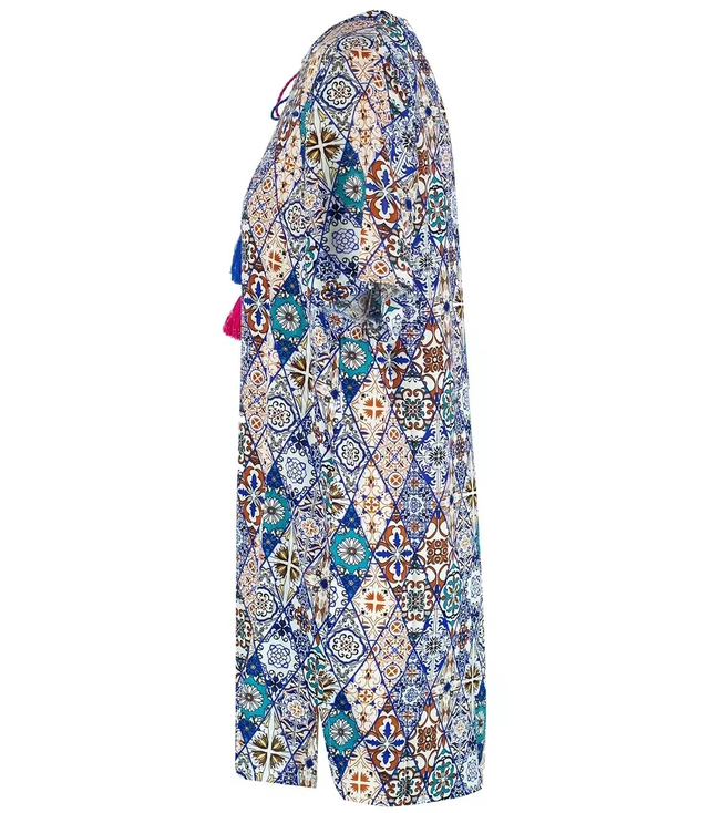 Summer dress loose tunic colorful patterns NINA