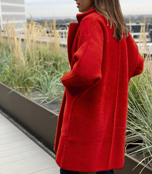 A warm coat coat ALPACA jacket