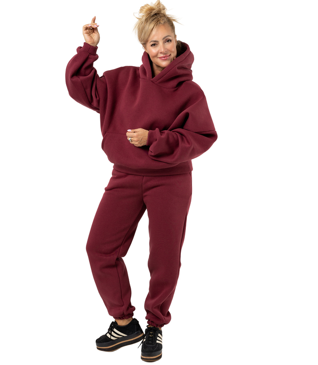 Warm thick tracksuit set sweatshirt + pants STELLA