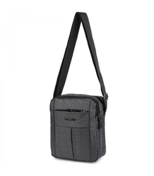 Men's Rectangular Sachet Bag Adjustable Strap 3 Pockets Stiffened