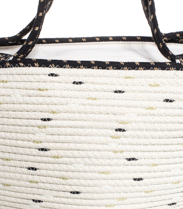 Mega large summer beach bag braided cotton