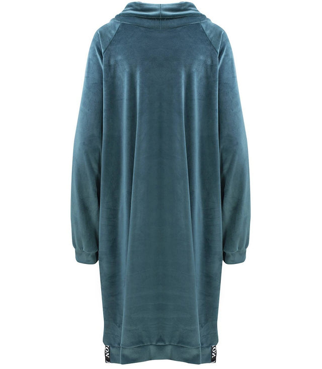 Sukienka Welurowa bluza dresowa z napisami