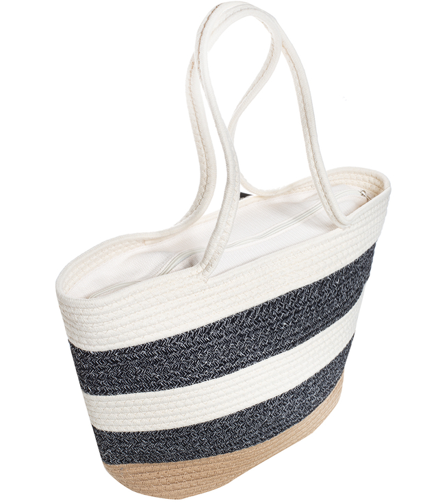 Mega large summer beach bag braided cotton