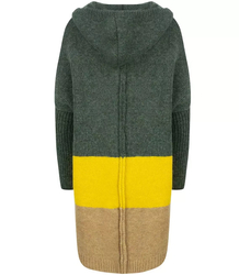 Thick cardigan sweater bat with wool POLA