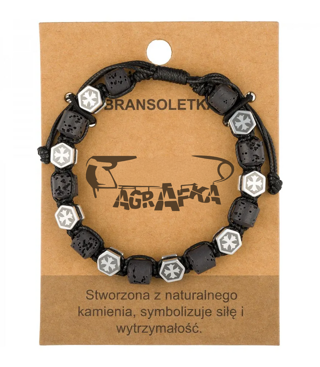 Men's bracelet with natural stones