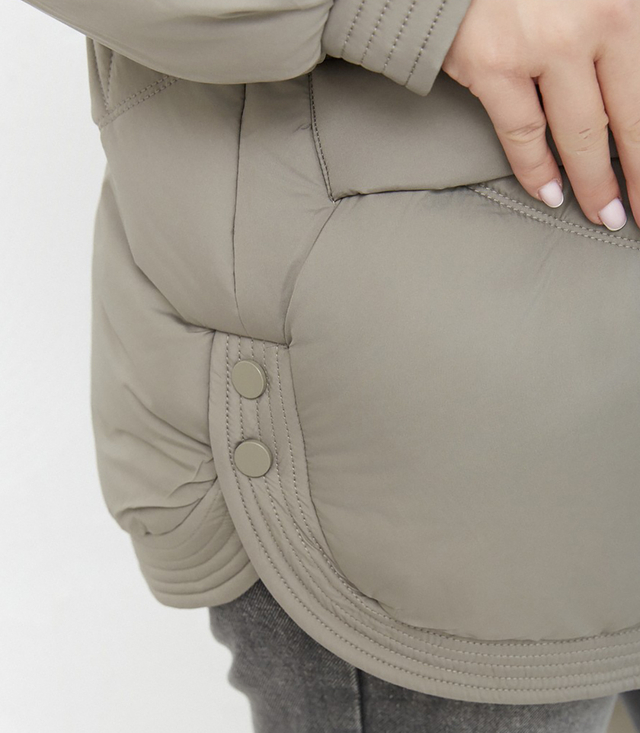 Women's quilted winter jacket with hood KORNELIA