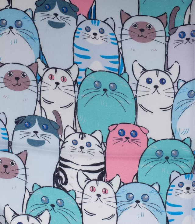 Delicate scarf shawl cats cats warm