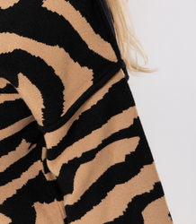 Trapeze Patterned Knit Dress TWIGGY