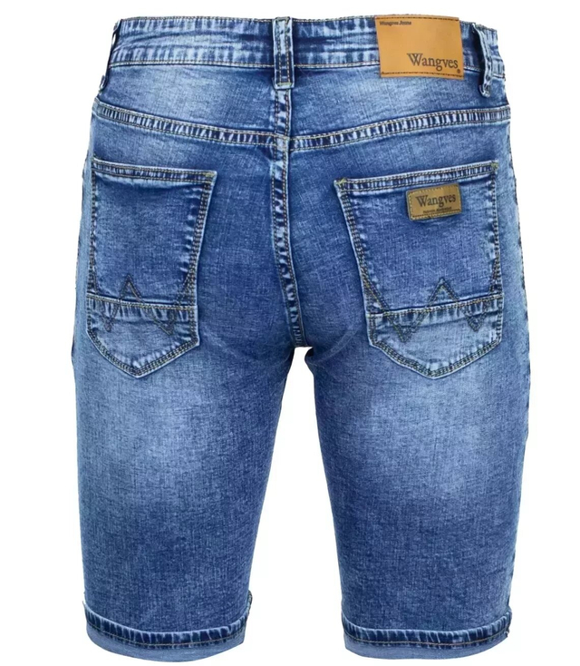 Men's shorts denim shorts rubbed