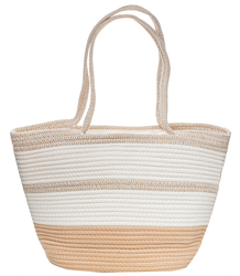 Mega large summer beach bag braided cotton