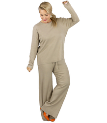 Prążkowany zestaw dresowy z luźną bluzą i spodniami SORELLA 