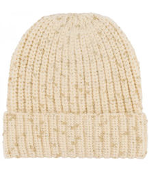 Warm women's hat with gold thread BEANIE winter autumn hat