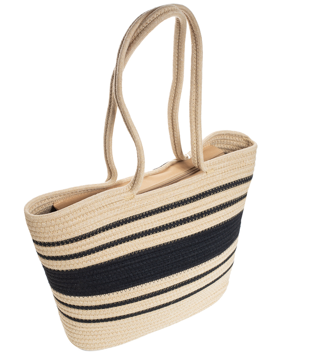 Mega large summer beach bag braided cotton