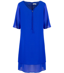 Elegant tulle dress with lining midi IZABELLA plus size