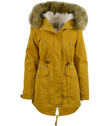 Stylish parka coat winter 2in1 teddy bear