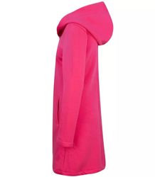 Long sweatshirt overlay asymmetric BASIC zipper