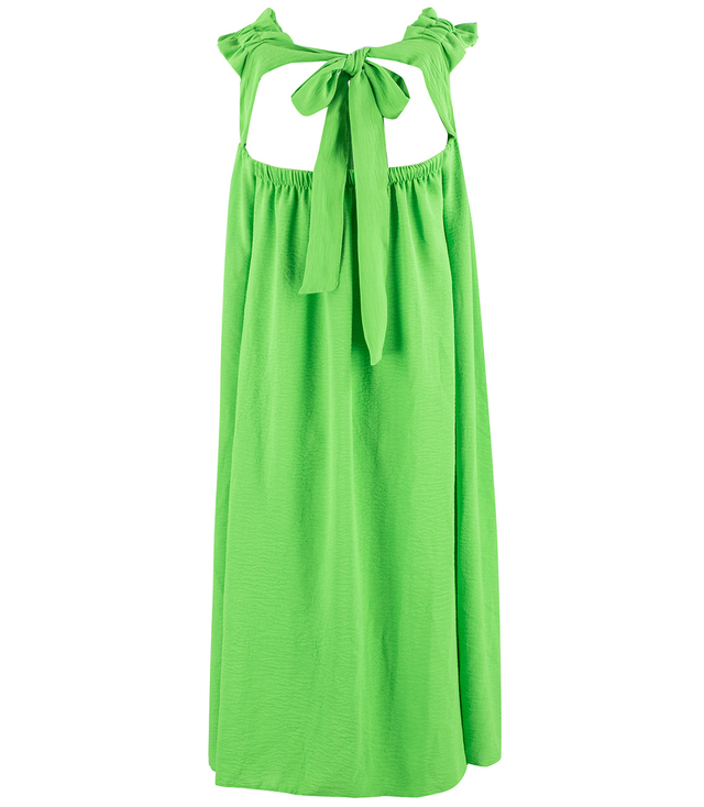 PHILIPA dress with ruffled straps and an open back