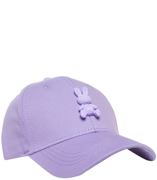 Children's baseball cap decorated with plastic bunny