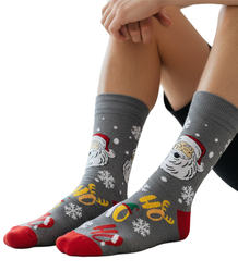 Men's Christmas socks - winter, warm, Christmas patterns