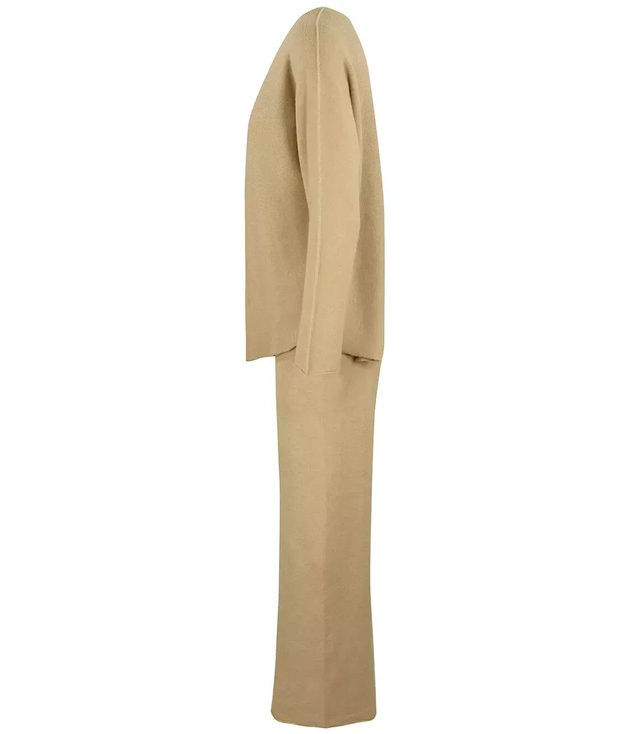 Sweater set tracksuit knit sweatshirt pants